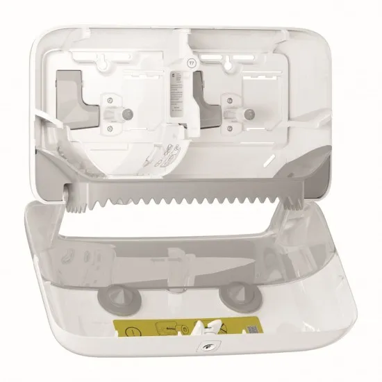 Tork T7 Mid Size T/roll Twin Disp White