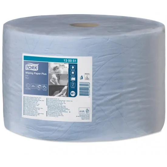 Tork Wiping Roll Plus Blue 510m X1