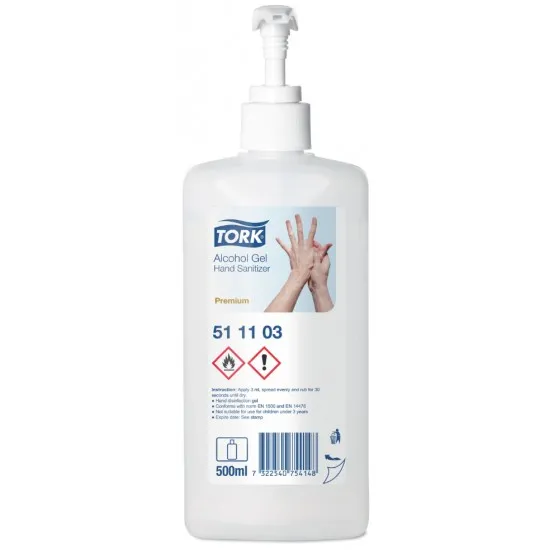 Tork Alcohol Gel Hand Sanitizer 500 Ml X 12