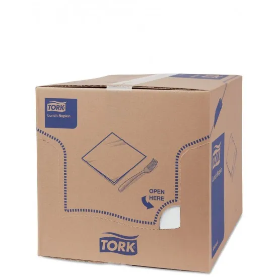 Tork White Lunch Napkin 32cm 1/8 Folded X 2000