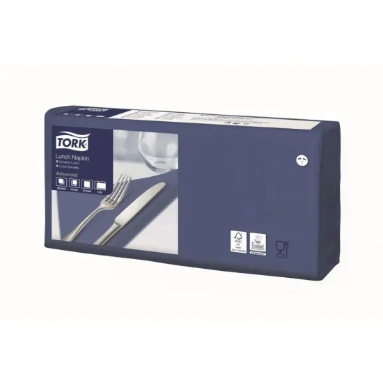 Tork Dark Blue Lunch 32cm Napkin X2000