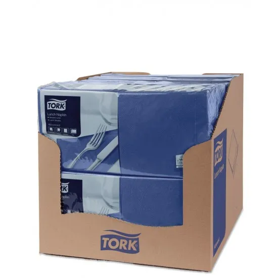 Tork Dark Blue Lunch 32cm Napkin X2000