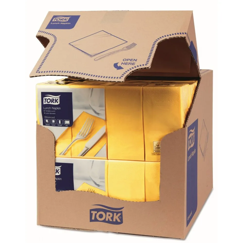 Tork Yellow 8 Fold 32cm Lunch Napkin X 2000