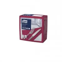 Tork Bordeaux Red 4 Fold Dinner Napkin  X 1800
