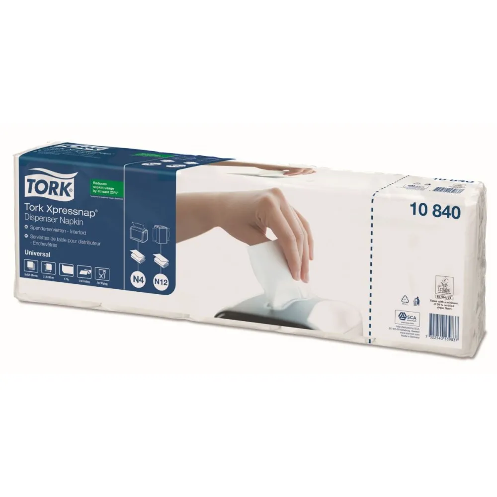 Tork Xpressnap White N4 Dispenser Napkin X 9000