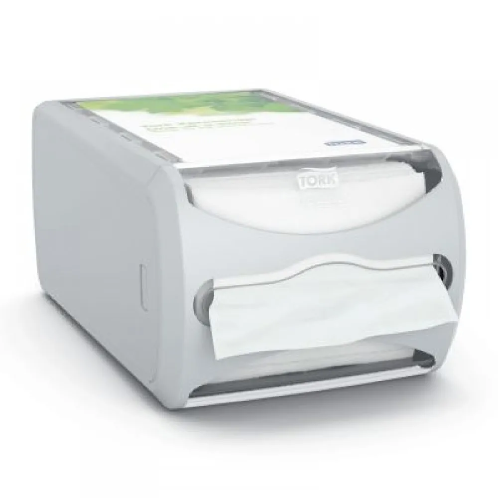 Tork Light Grey Xpressnap Counter N4 Napkin Dispenser