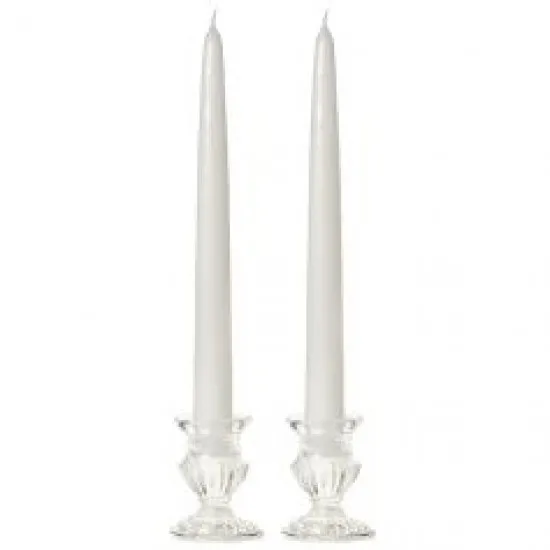 Green Bolsius Box of Dinner Candles White 10'' X 100