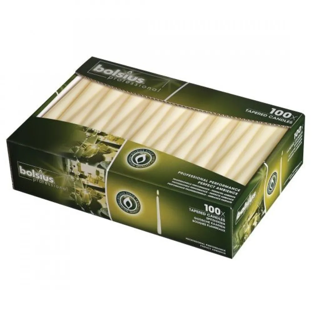 Dinner Candle Ivory 10'' X 100