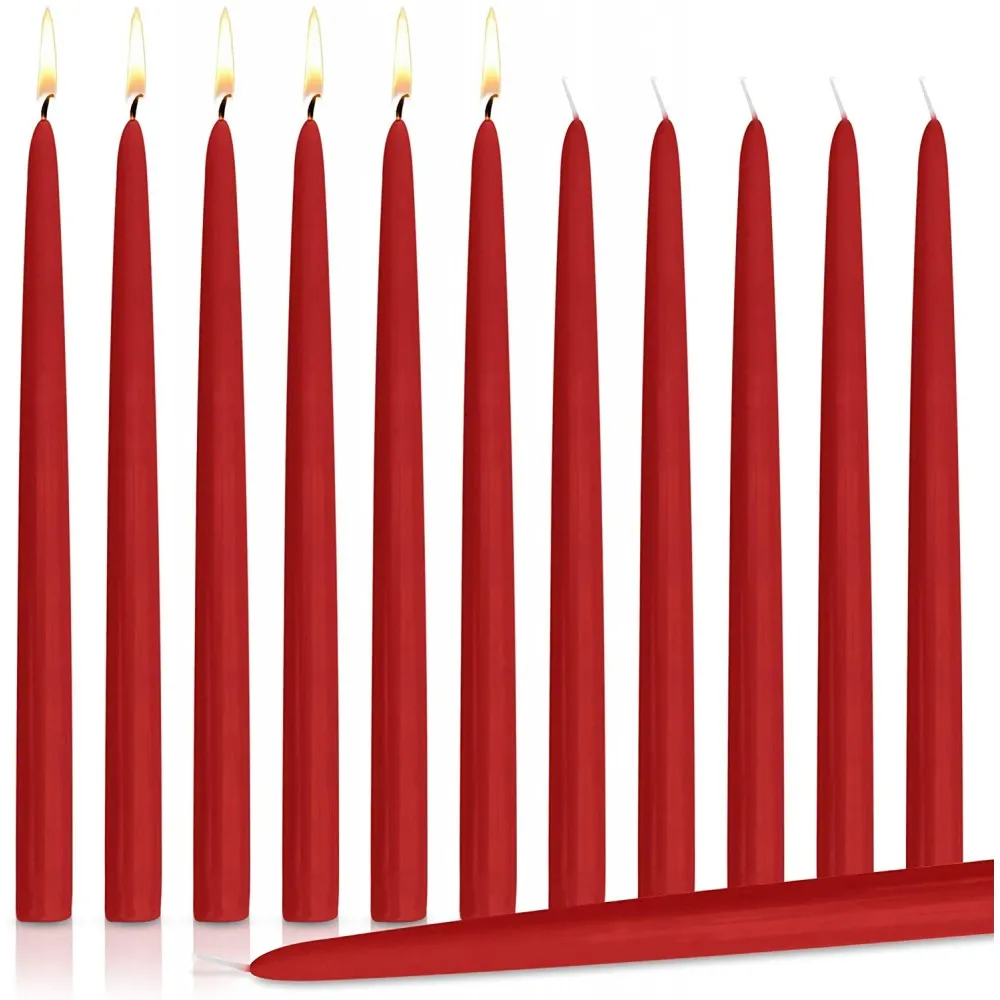 Dinner Candle Red 10'' X 100