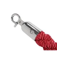 Barrier Ropes - 5ft Red S/s Hooks