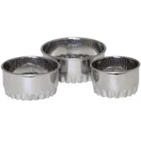 Crinkled Pastry Cutters X 3