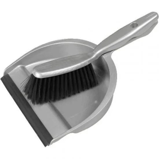Grey Dustpan & Brush Set
