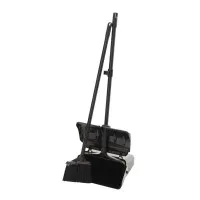 Plastic Long Handle Lobby Dustpan And Brush Set