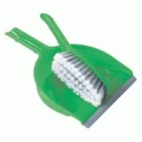 Hand Held Dustpan & Brush Set Green