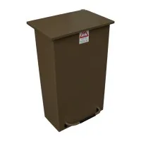 Fire Retardant Bin Lrg Brown 87ltr