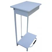 Open Pedal Bin White 100ltr