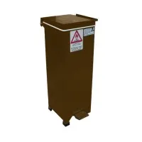 Fire Retardant Bin Sml Brown 20ltr