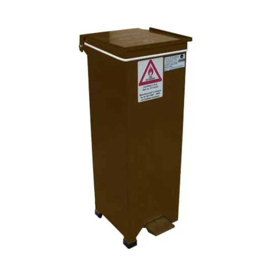 Fire Retardant Bin Sml Brown