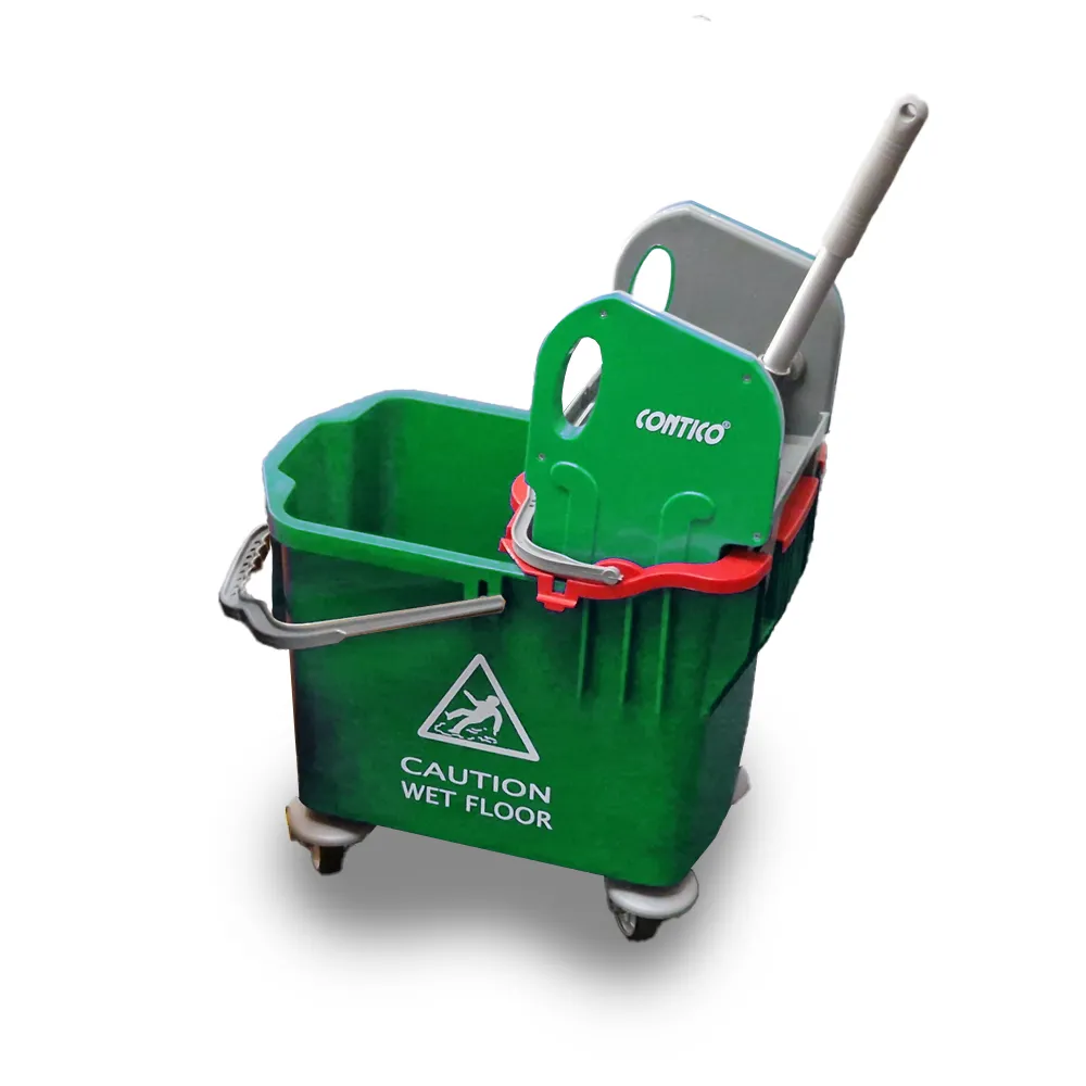 Mop Bucket & Wringer Green 25 L