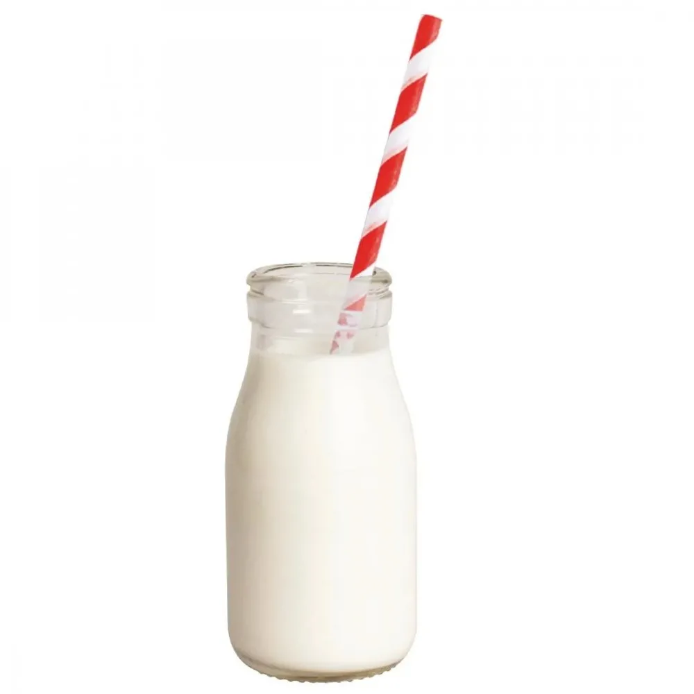Olympia Glass Mini Milk Bottle - 200ml 7oz (box 12)