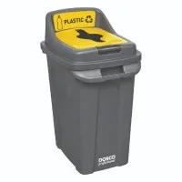 Recycling Bin Yellow (plastic) 70l