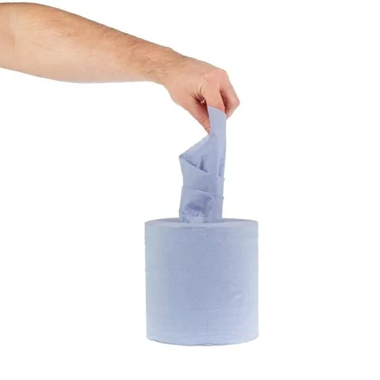 Blue Centrefeed Tissue Roll 