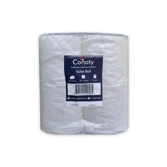Conaty White Leaf 2ply Toilet Roll 4pk X 10