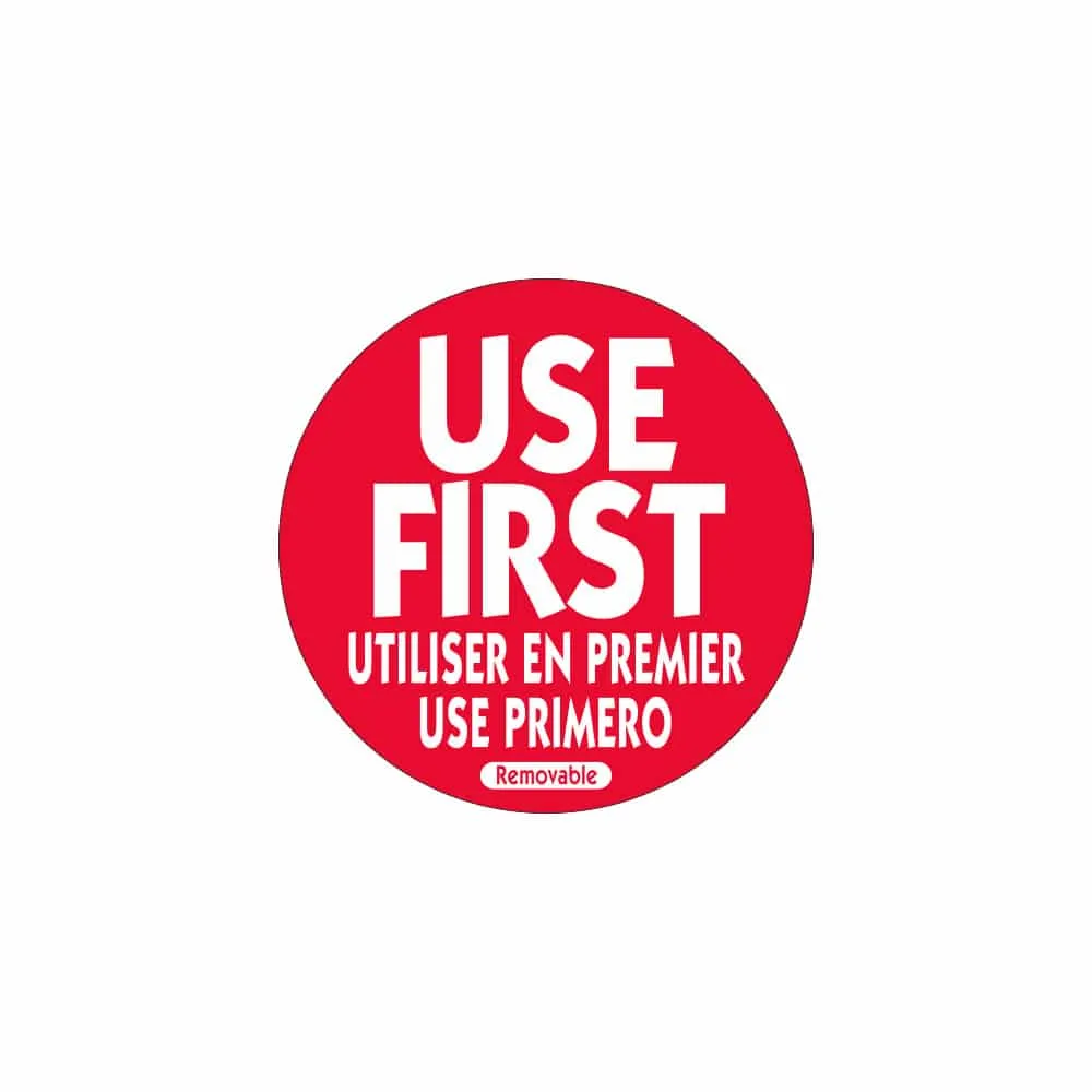 Removable Use First Label 50mm 500/roll