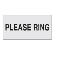 Silver Please Ring Sign
