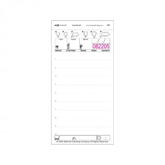 Table Service Docket Book