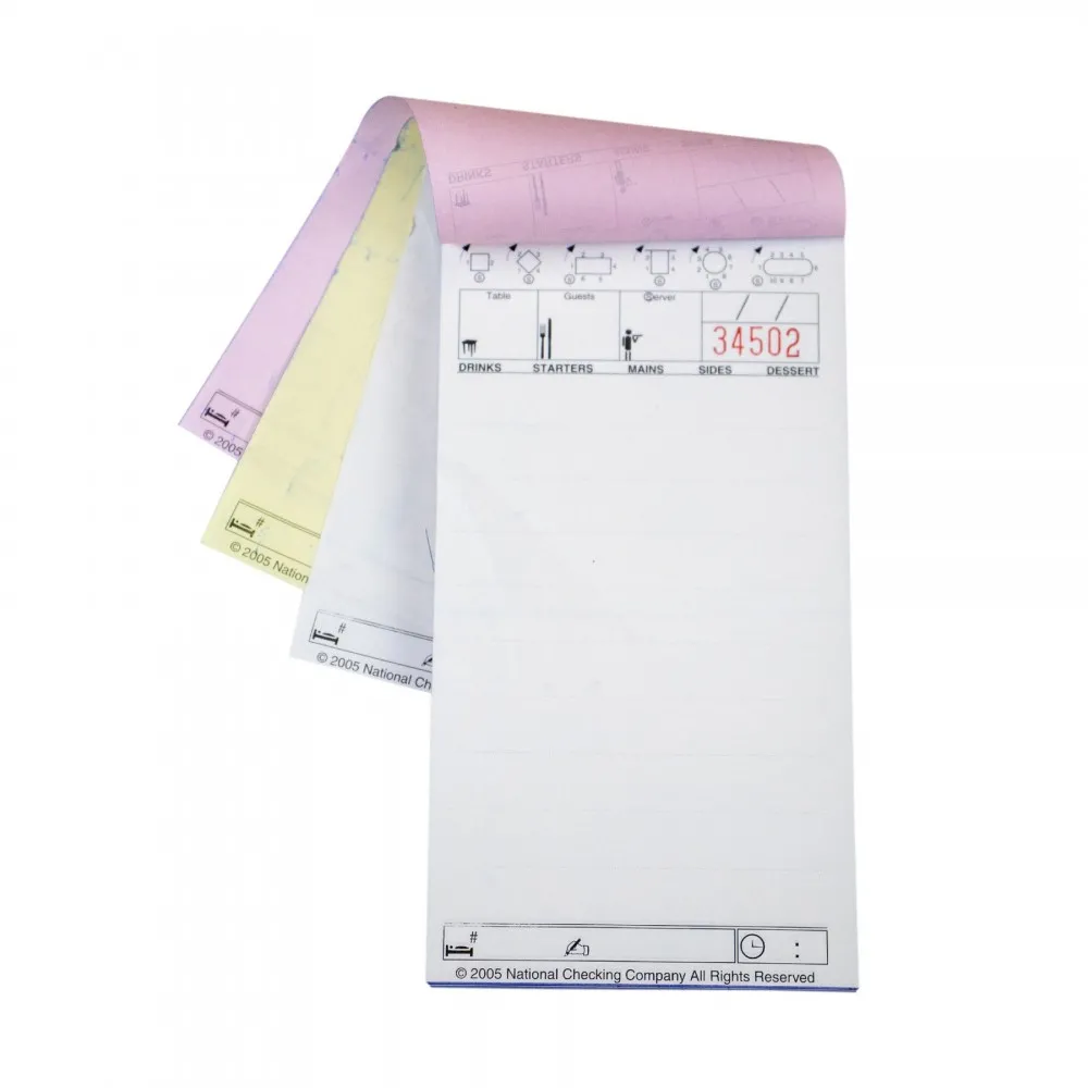 Waiters Pads Triplicate X 10