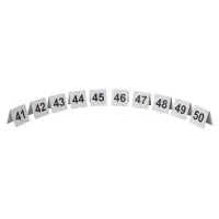 Table Num 41-50 Black On White