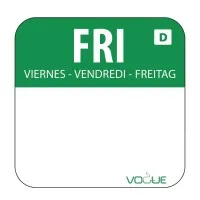 Removable Labels 1'' Friday 1000/roll