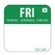 Green Removable Friday Labels 