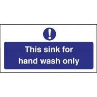 Sign Hand Wash Only