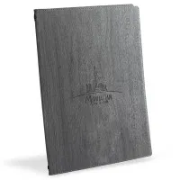 Vienna 1/2 A4 Black Menu
