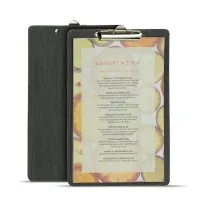 Vienna 1/2 A4 Wine List Black Menu