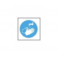 100x100mm Wash Hand Symbol Self Adhesive Vinyl