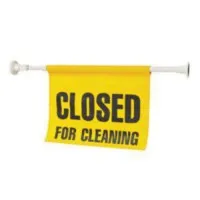 Adjustable 'closed For Cleaning' Sign 670 X 120mm