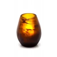 4.7'' Tortoise Marble Orb Resin Holder