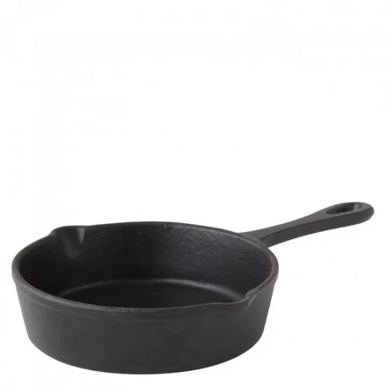 Regular Black Cast Iron Round Pan