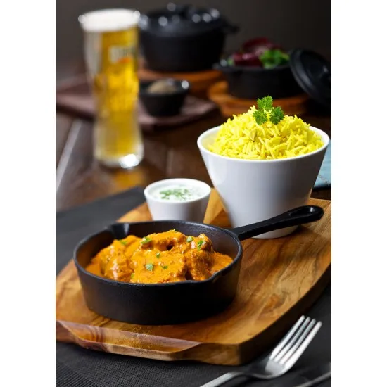 Regular Black Cast Iron Round Pan
