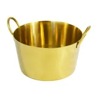 Charlotte Saucepan With Handles S/s Gold Finish 10cm