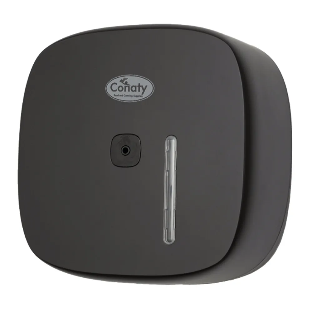 Conaty Black Ecopull Toilet Roll Dispenser