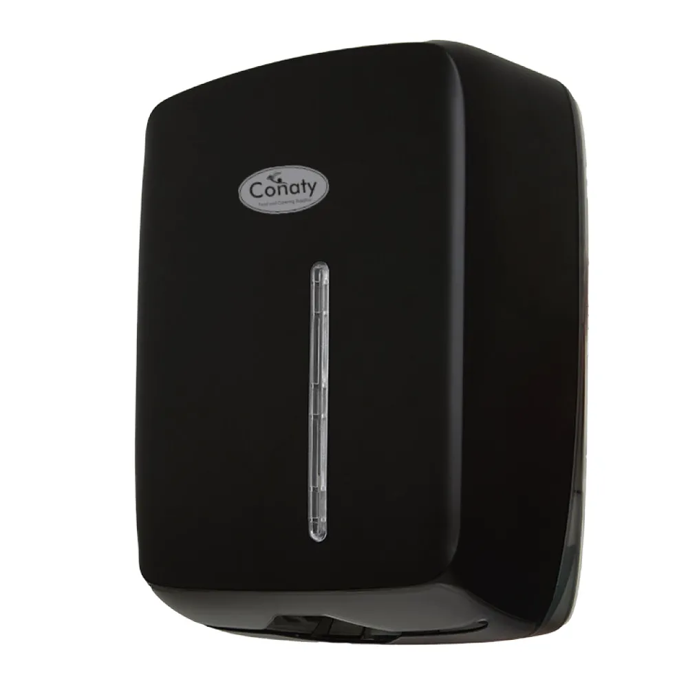 Conaty Black Interleaf Handtowel Dispenser