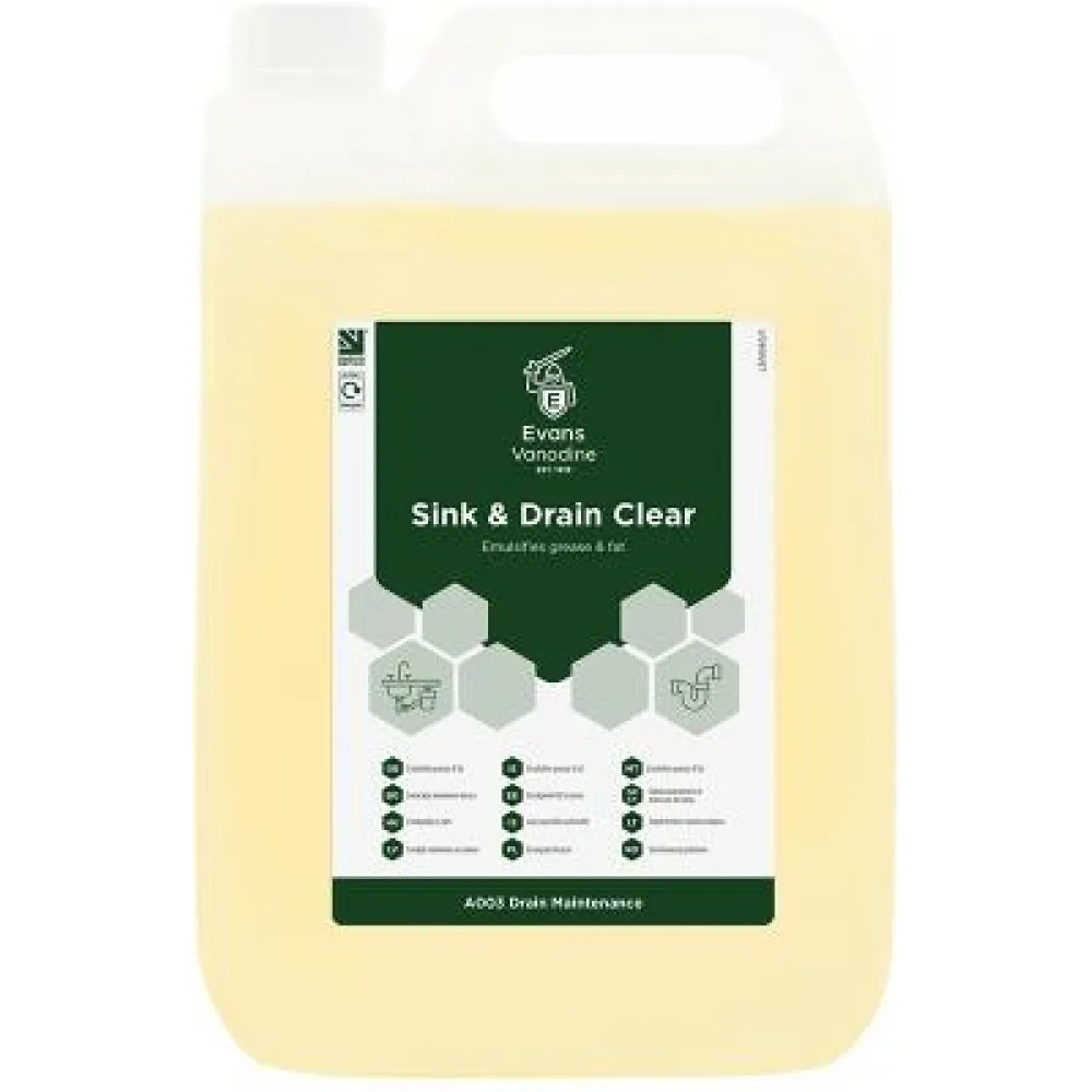 Evans Sink & Drain 5 L X 2