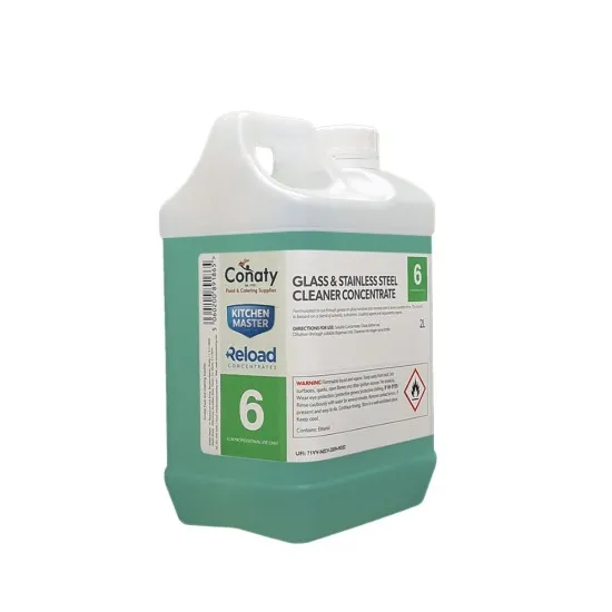 Reload Conc Glass & S/s Cleaner 2ltr X 4 No.6