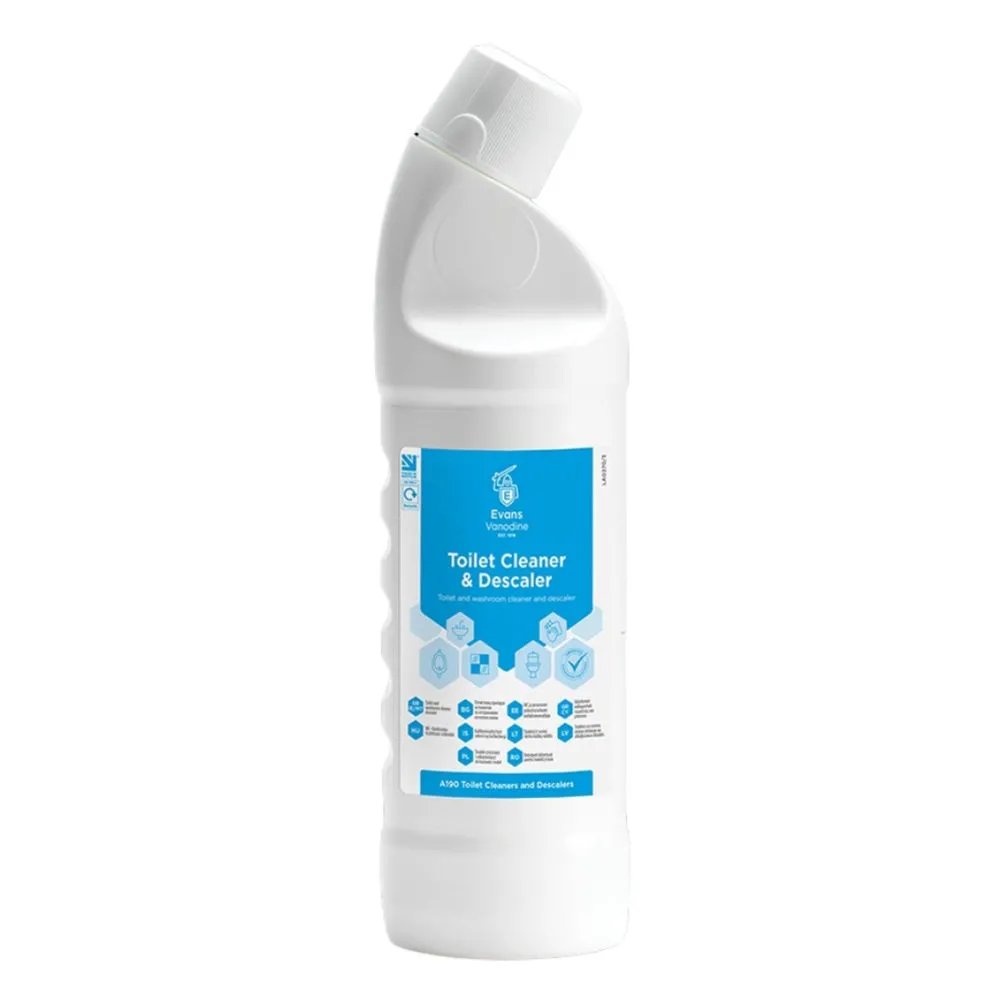 Evans Toilet Cleaner & Descaler 1l X 6