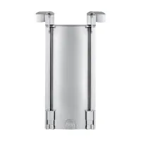 Matt Chrome Double Bracket Screw-fix Shape Brackets X 10