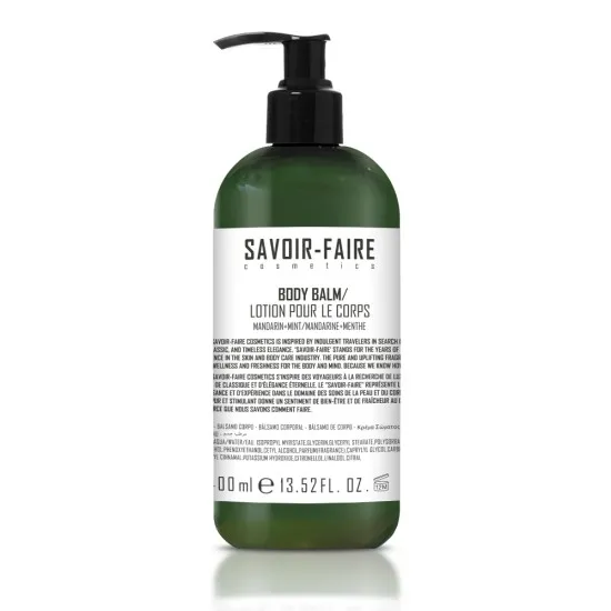 Savoir Faire Mandarin Mint Hand And Body Lotion 400ml X12